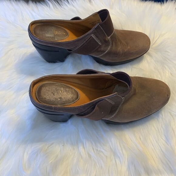 Cole Haan Brown Clogs 3" Heels Size 9.5 - Picture 5 of 7